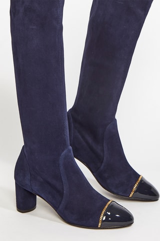 Bottines en cuir Vallerie - Bleu