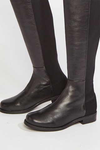 Bottines en cuir d’agneau - Noir