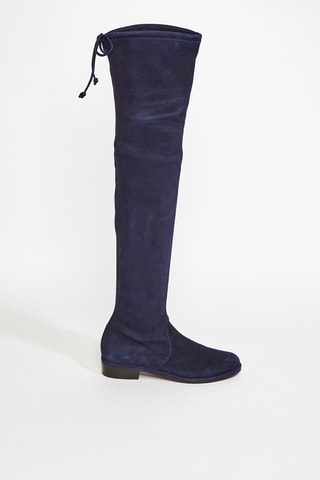 Cuissardes en cuir de chèvre Lowland - Bleu marine