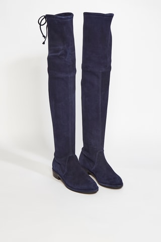 Cuissardes en cuir de chèvre Lowland - Bleu marine