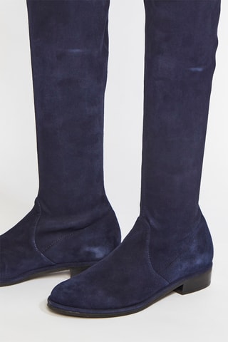 Cuissardes en cuir de chèvre Lowland - Bleu marine