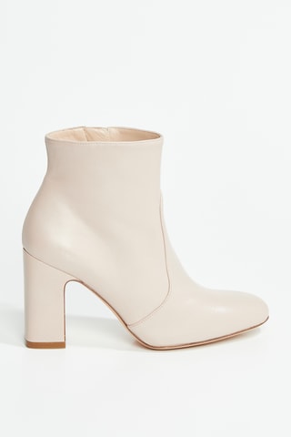 Bottines en cuir d’agneau Nell - Noir