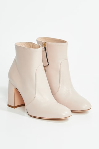 Bottines en cuir d’agneau Nell - Noir