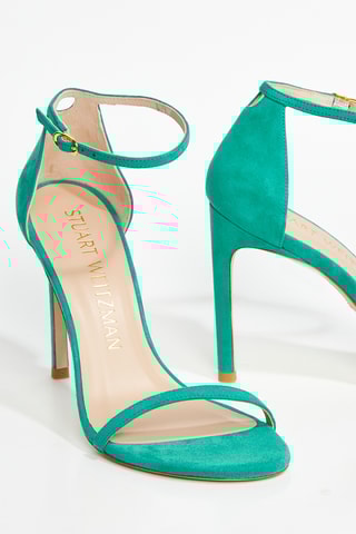 Sandales à talons en cuir d’agneau Nudistsong - Vert