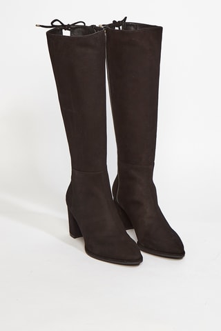 Bottes en cuir de chèvre Hettie - Noir