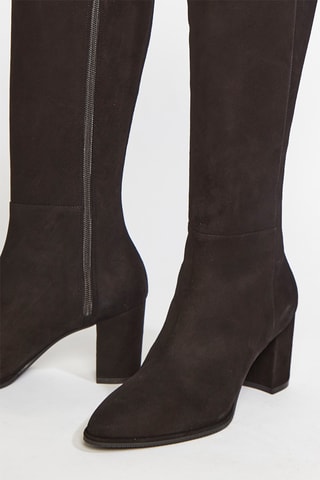 Bottes en cuir de chèvre Hettie - Noir