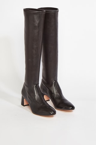 Bottines en cuir de chèvre Milla - Noir
