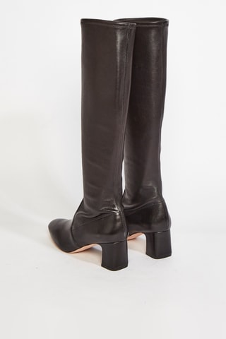 Bottines en cuir de chèvre Milla - Noir