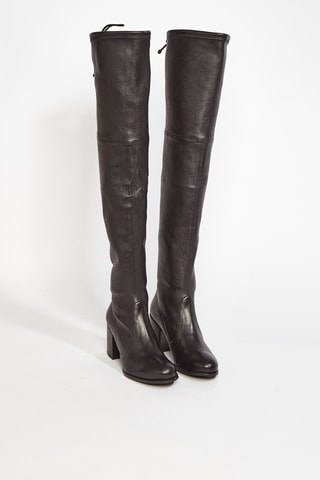 Bottes en cuir d’agneau Tieland - Noir