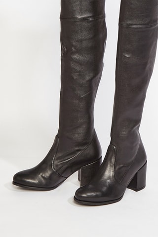 Bottes en cuir d’agneau Tieland - Noir