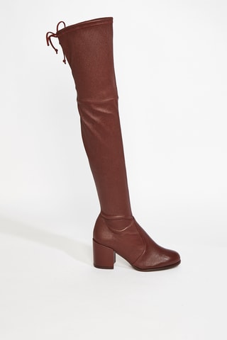 Cuissardes en cuir d’agneau - Bordeaux