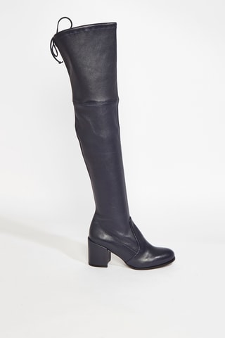 Cuissardes en cuir d’agneau Tieland - Bleu foncé