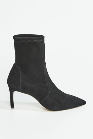 Bottines en cuir de chèvre Cling - Noir