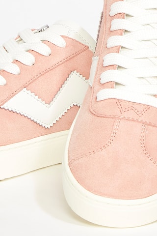 Baskets en cuir de chèvre Daryl - Saumon