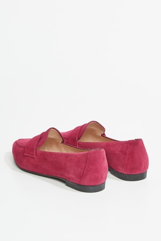 Mocassins en cuir de chèvre Clovie - Rouge