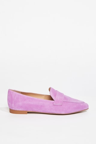 Slippers en cuir de chèvre Clovie - Violet