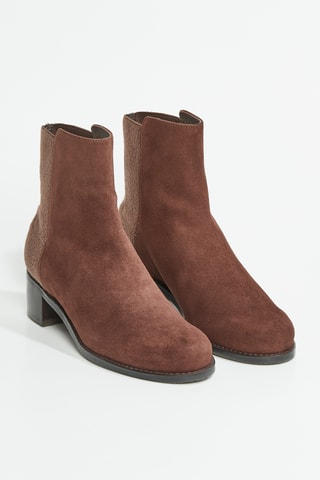 Bottines en cuir de chèvre nubuck Easyon Reserve - Marron