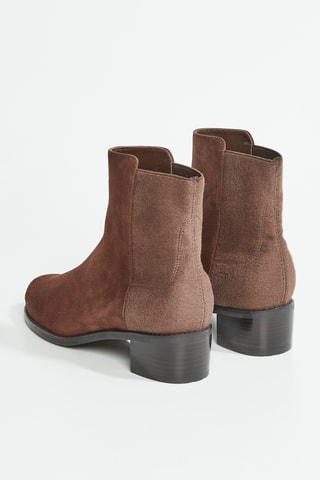 Bottines en cuir de chèvre nubuck Easyon Reserve - Marron