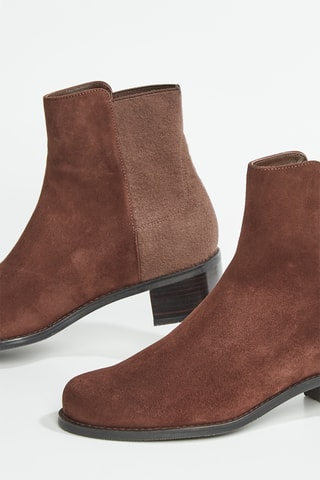 Bottines en cuir de chèvre nubuck Easyon Reserve - Marron
