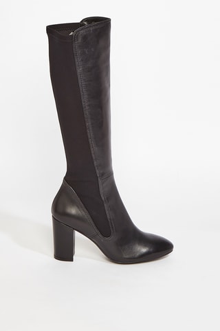 Bottes en cuir de d’agneau Liva 80 - Noir