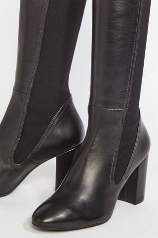 Bottes en cuir de d’agneau Liva 80 - Noir