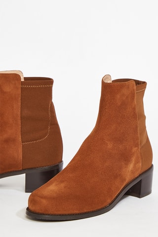 Bottines en cuir de chèvre nubuck Easyon Reserve - Marron