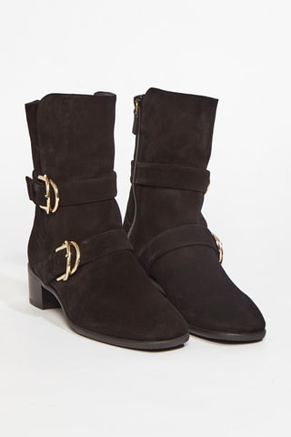 Bottines en nubuck Britain - Noir