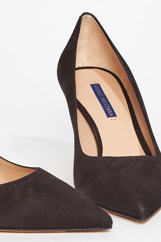 Escarpins en cuir de chèvre nubuck Leigh 70 Pump - Noir