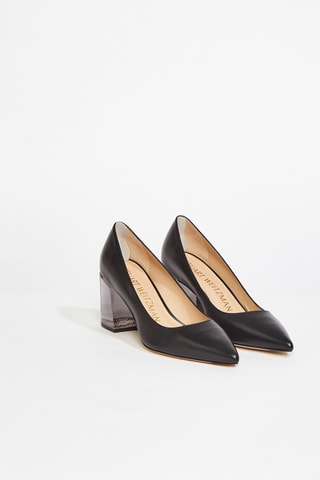 Escarpins en cuir de veau Loulou - Noir