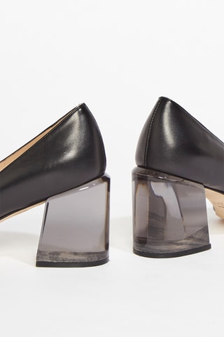 Escarpins en cuir de veau Loulou - Noir