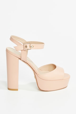 Sandales à talons en cuir de veau Ryder - Rose poudré