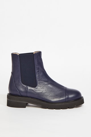 Bottines en cuir Frankie - Bleu