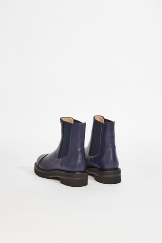 Bottines en cuir Frankie - Bleu