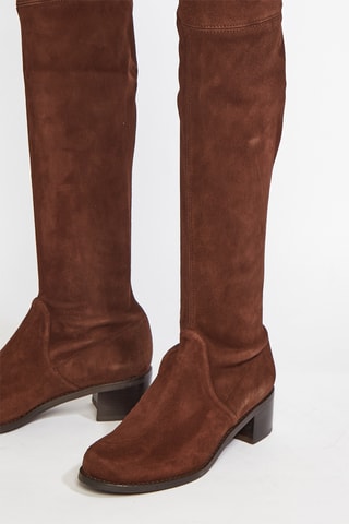 Cuissardes en cuir de chèvre Midland - Marron