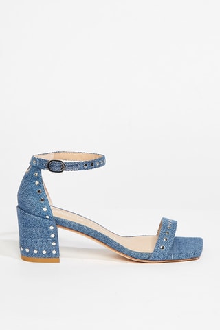 Sandales à talons Simple Sq Stud - Bleu