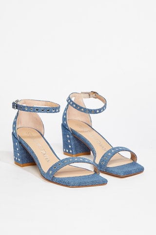 Sandales à talons Simple Sq Stud - Bleu