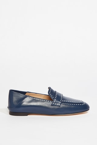 Mocassins en cuir d’agneau Wylie - Bleu marine