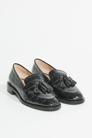 Mocassins en cuir de veau Sutton loafer - Noir