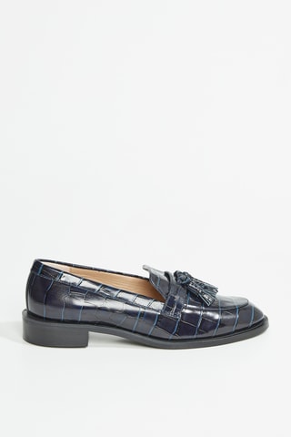 Mocassins en cuir Sutton Loafer - Indigo