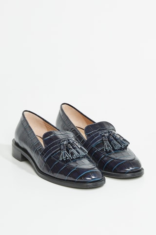 Mocassins en cuir Sutton Loafer - Indigo