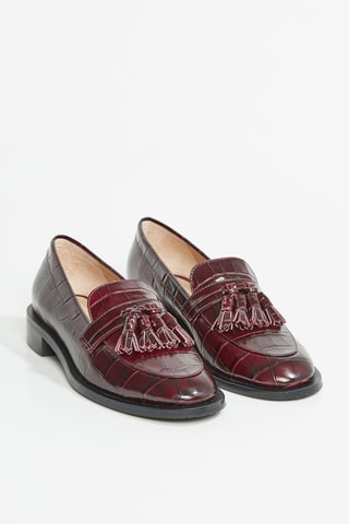 Mocassins en cuir de veau Sutton - Bordeaux