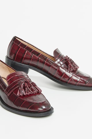 Mocassins en cuir de veau Sutton - Bordeaux