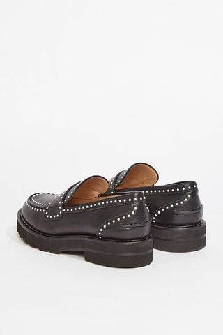 Mocassins en cuir de veau Parker - Noir