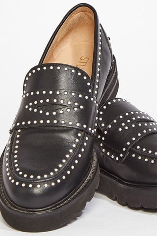 Mocassins en cuir de veau Parker - Noir