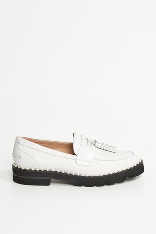 Mocassins en cuir Mila - Blanc