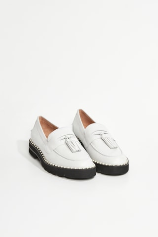 Mocassins en cuir Mila - Blanc