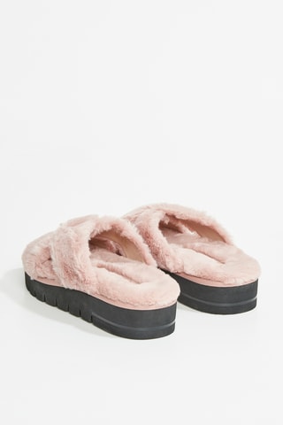 Mules fourrées Roza - Rose