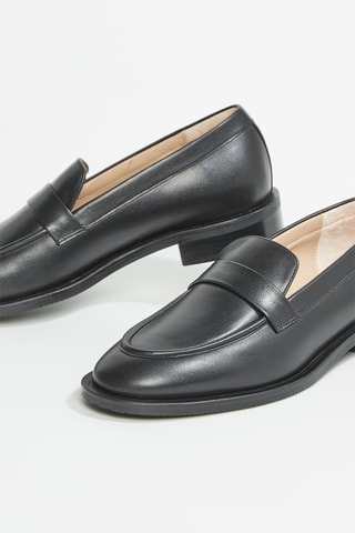 Mocassins en cuir de veau Palmer - Noir