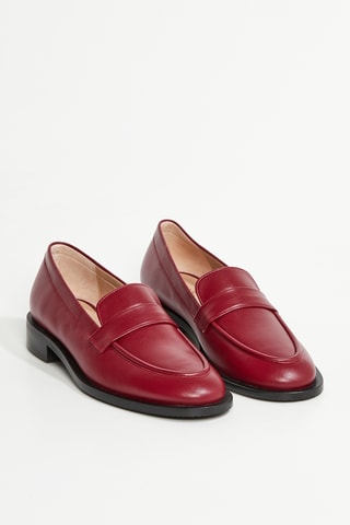 Mocassins en cuir de veau Palmer - Bordeaux