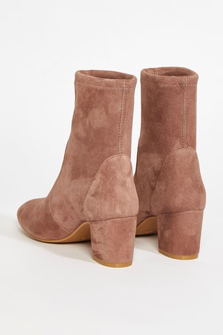 Bottines en cuir de chèvre nubuck Yuliana - Taupe